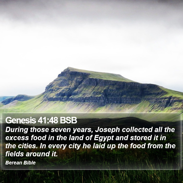 Genesis 41:48 BSB Bible Study