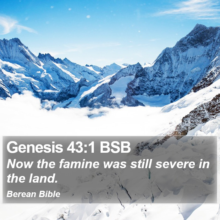 Genesis 43:1 BSB Bible Study