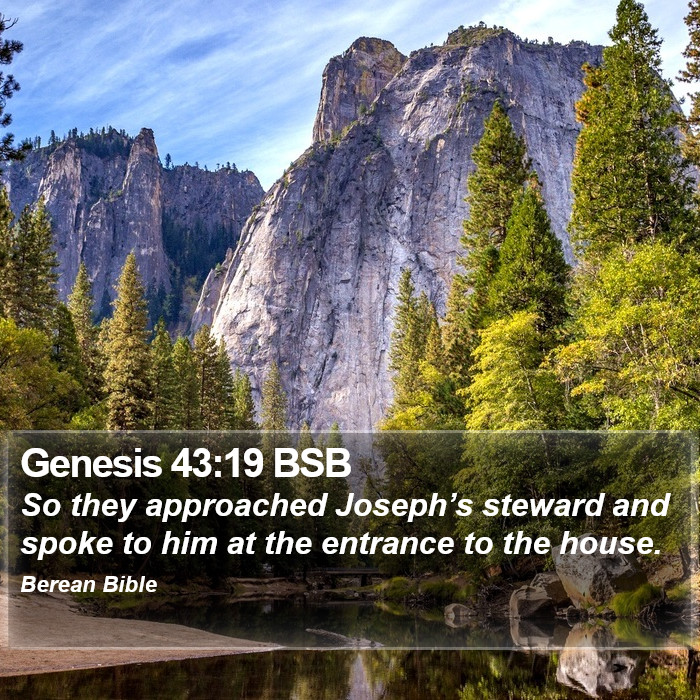 Genesis 43:19 BSB Bible Study