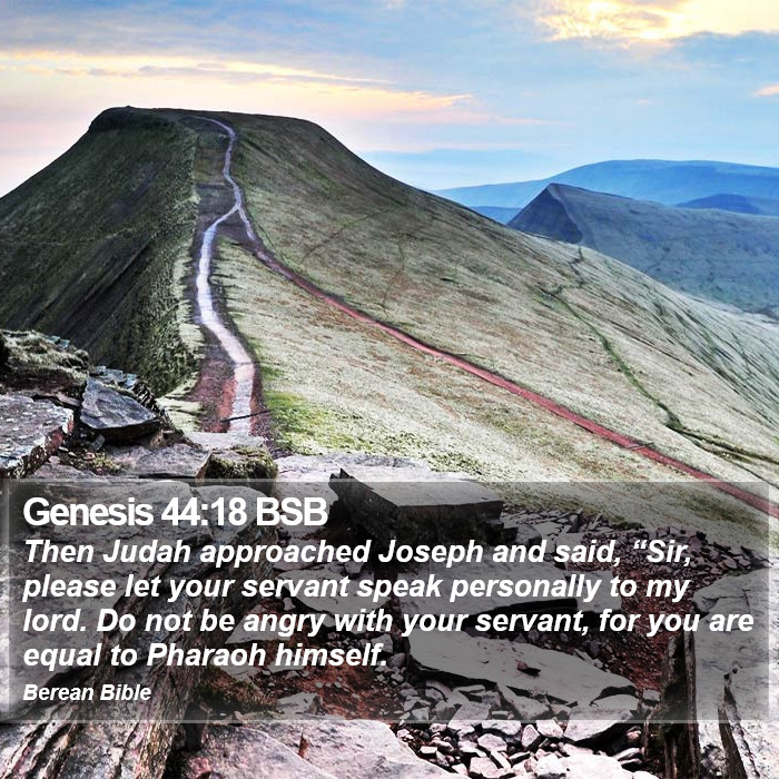 Genesis 44:18 BSB Bible Study