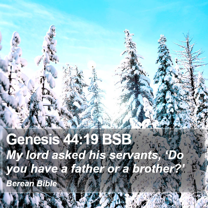 Genesis 44:19 BSB Bible Study