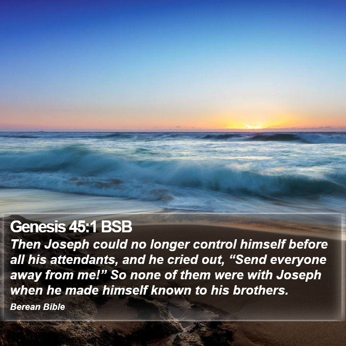 Genesis 45:1 BSB Bible Study