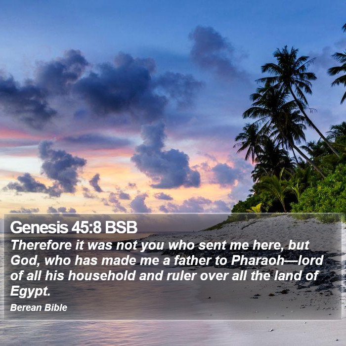 Genesis 45:8 BSB Bible Study