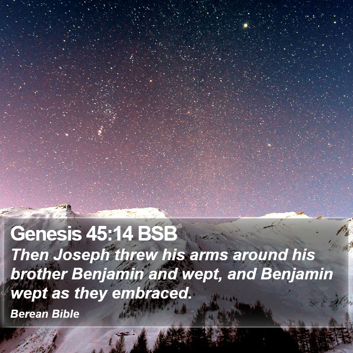 Genesis 45:14 BSB Bible Study