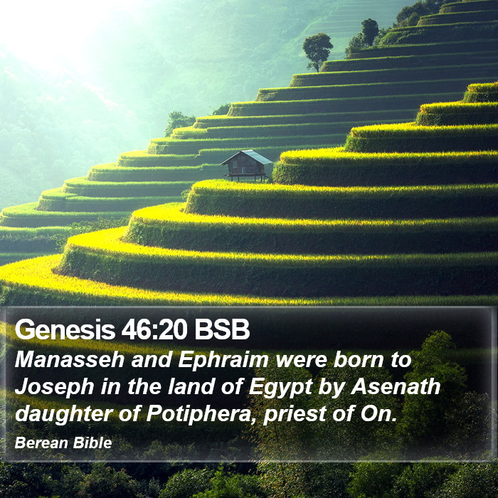 Genesis 46:20 BSB Bible Study