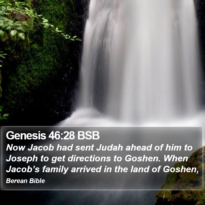 Genesis 46:28 BSB Bible Study