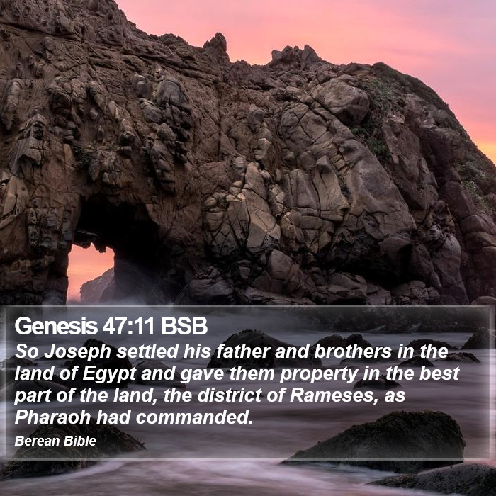 Genesis 47:11 BSB Bible Study