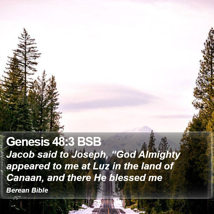 Genesis 48:3 BSB Bible Study