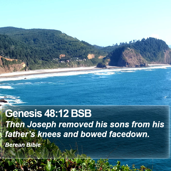 Genesis 48:12 BSB Bible Study