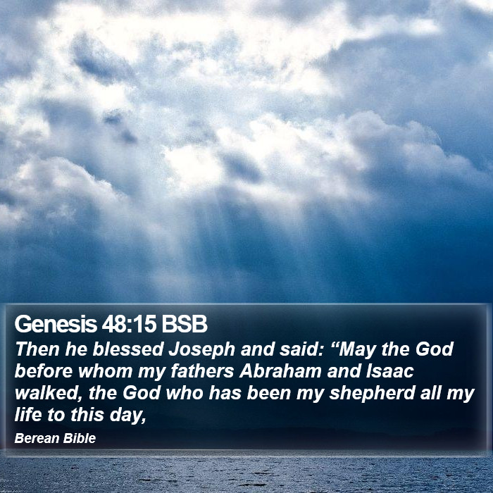 Genesis 48:15 BSB Bible Study