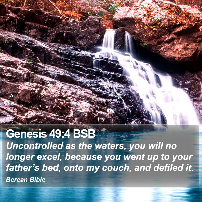 Genesis 49:4 BSB Bible Study