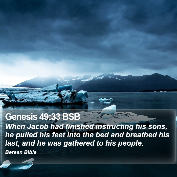 Genesis 49:33 BSB Bible Study