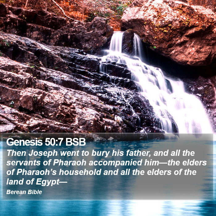 Genesis 50:7 BSB Bible Study