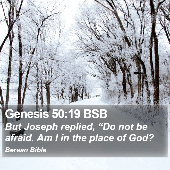 Genesis 50:19 BSB Bible Study