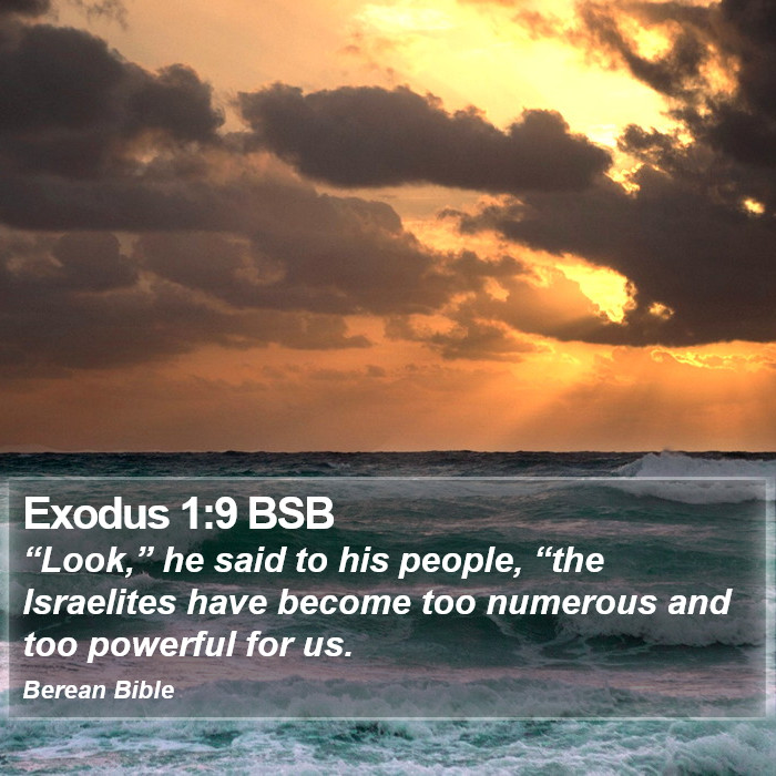 Exodus 1:9 BSB Bible Study