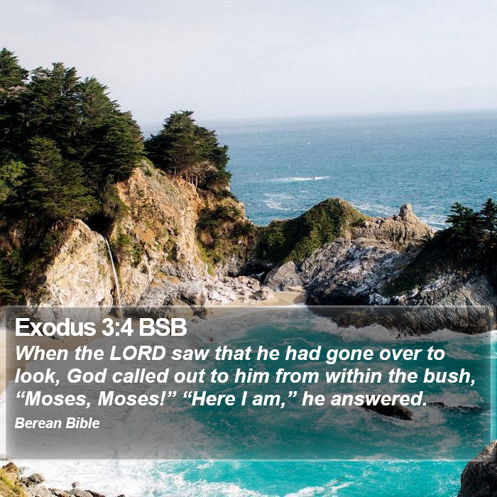 Exodus 3:4 BSB Bible Study