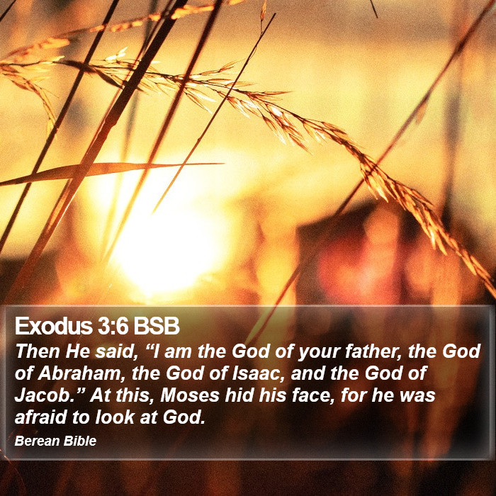 Exodus 3:6 BSB Bible Study