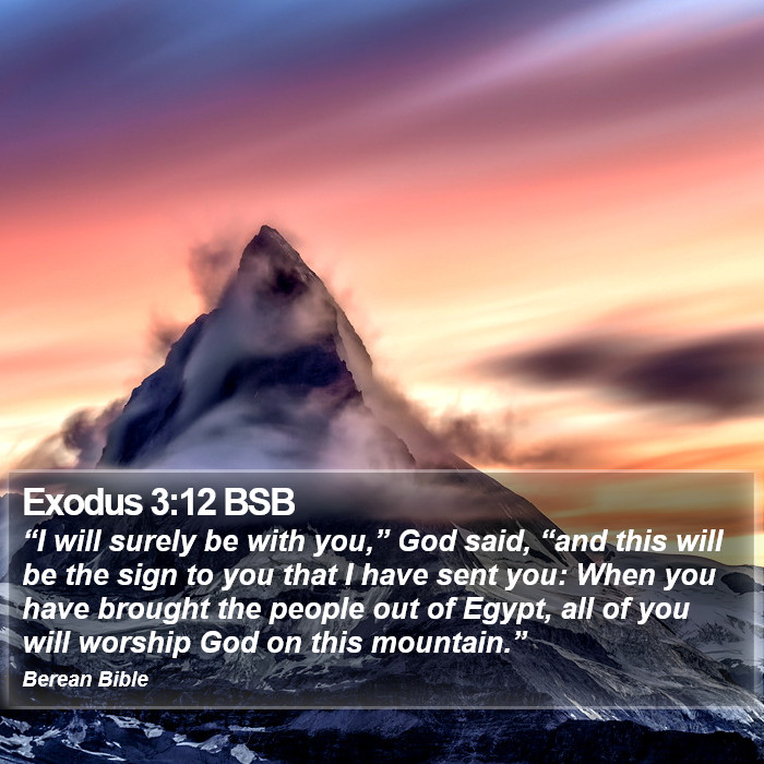 Exodus 3:12 BSB Bible Study