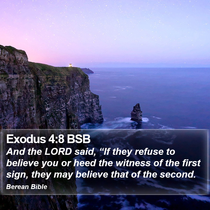 Exodus 4:8 BSB Bible Study