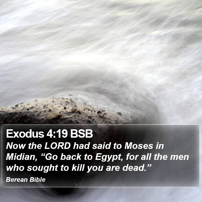 Exodus 4:19 BSB Bible Study