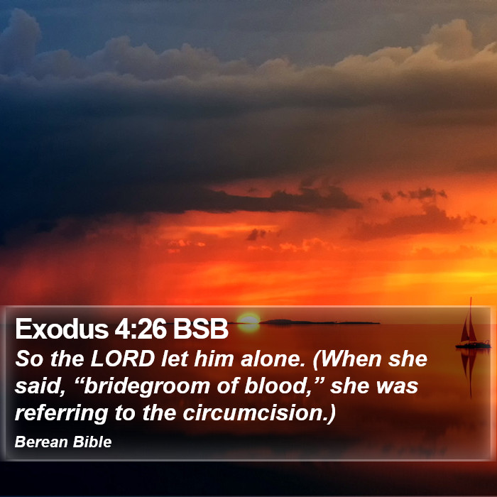 Exodus 4:26 BSB Bible Study