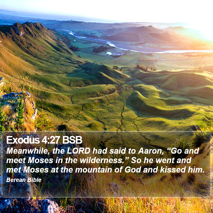 Exodus 4:27 BSB Bible Study