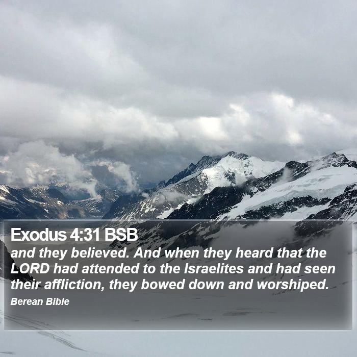 Exodus 4:31 BSB Bible Study