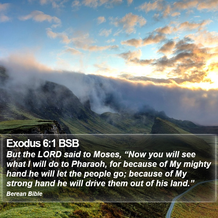 Exodus 6:1 BSB Bible Study