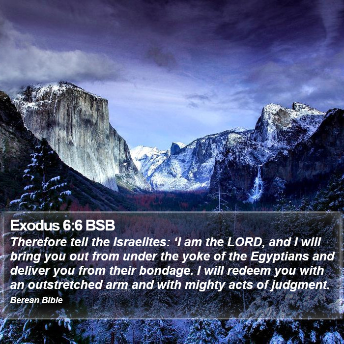 Exodus 6:6 BSB Bible Study