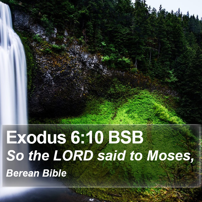 Exodus 6:10 BSB Bible Study