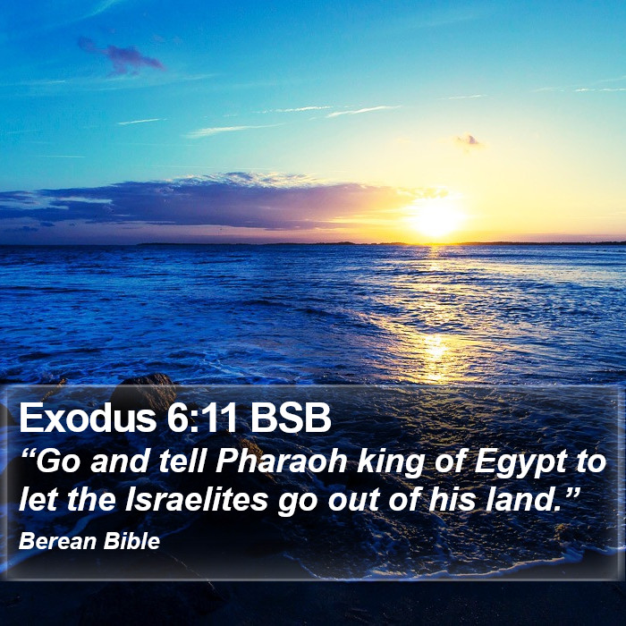 Exodus 6:11 BSB Bible Study