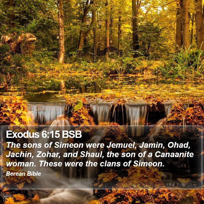 Exodus 6:15 BSB Bible Study