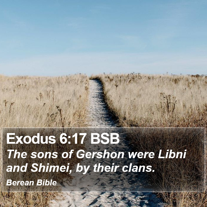 Exodus 6:17 BSB Bible Study