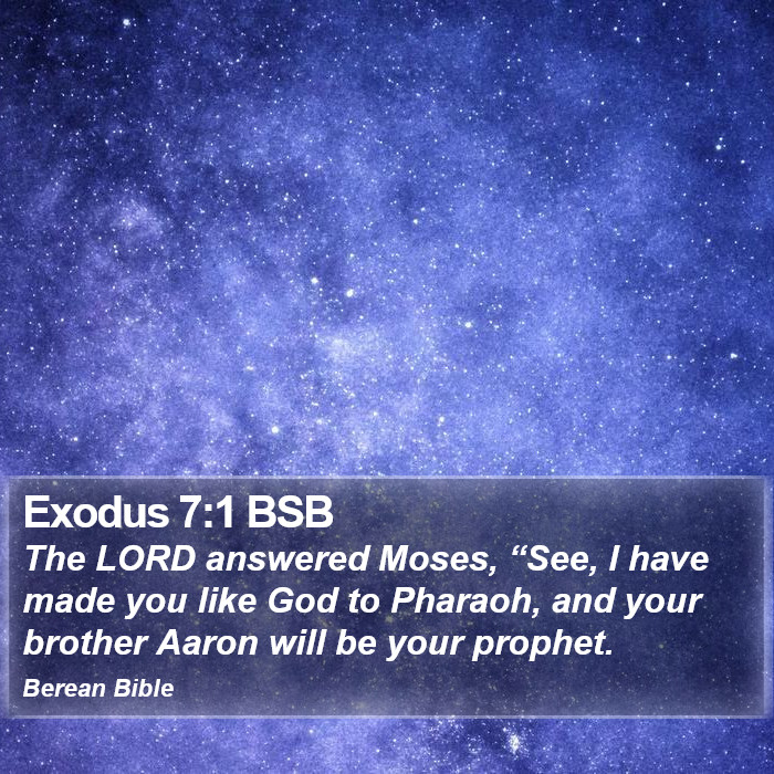 Exodus 7:1 BSB Bible Study