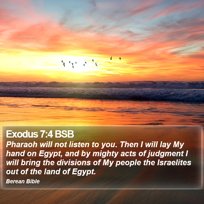 Exodus 7:4 BSB Bible Study