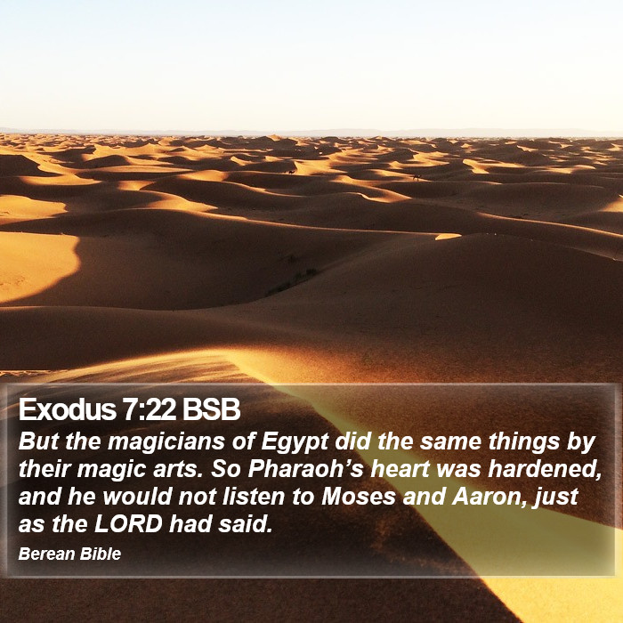 Exodus 7:22 BSB Bible Study