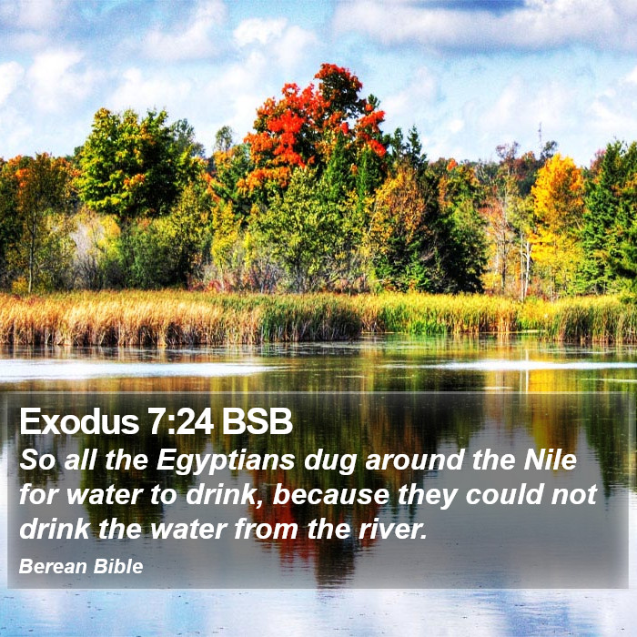 Exodus 7:24 BSB Bible Study