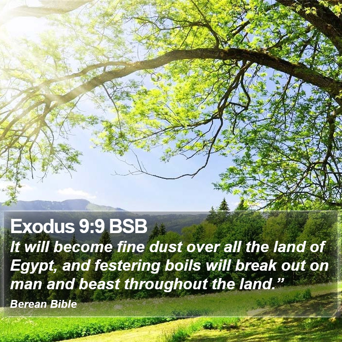 Exodus 9:9 BSB Bible Study