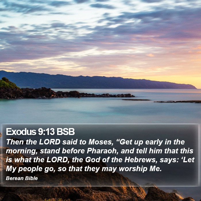 Exodus 9:13 BSB Bible Study