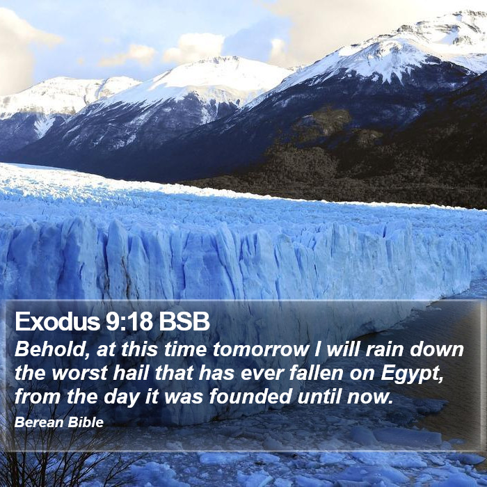 Exodus 9:18 BSB Bible Study