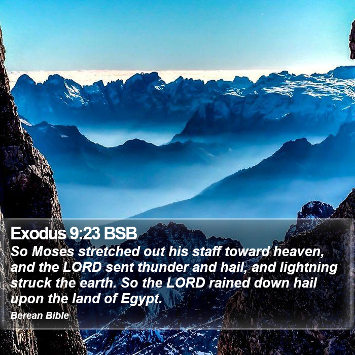 Exodus 9:23 BSB Bible Study