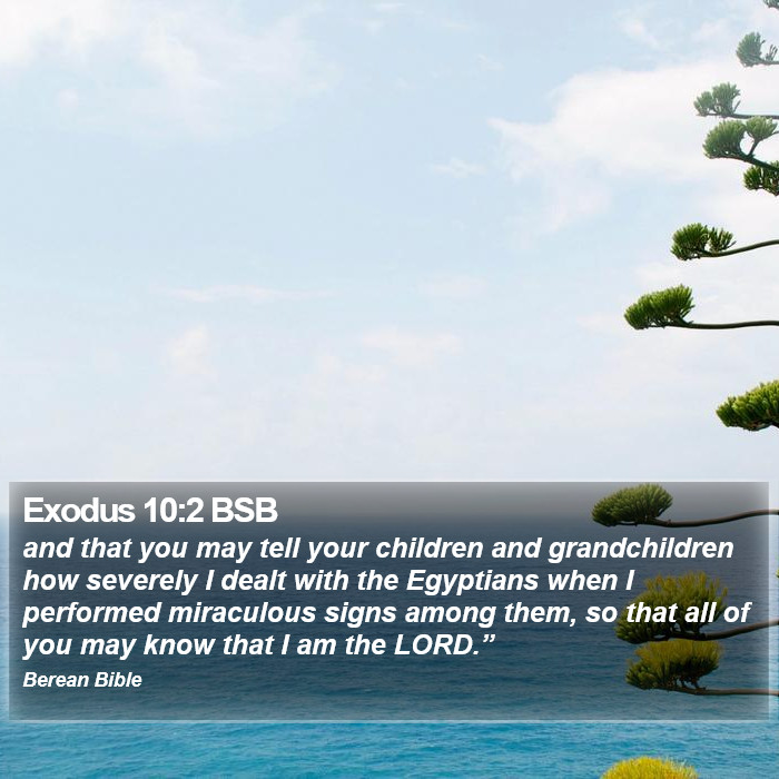 Exodus 10:2 BSB Bible Study