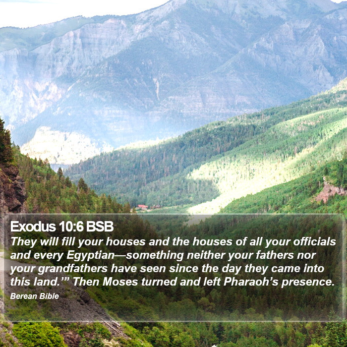 Exodus 10:6 BSB Bible Study