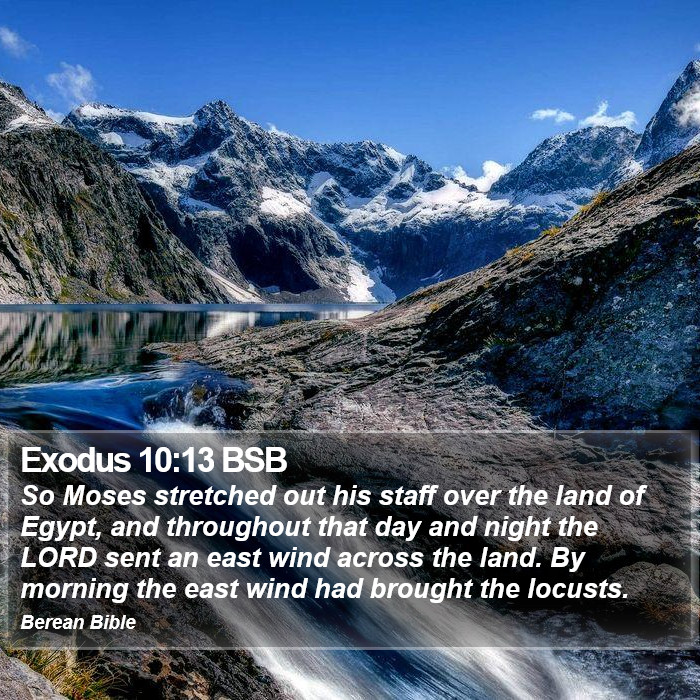 Exodus 10:13 BSB Bible Study