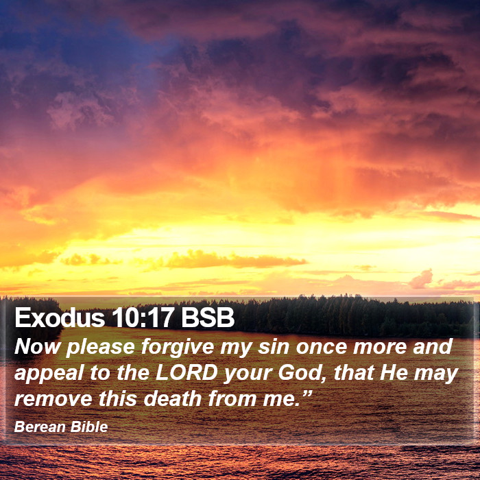 Exodus 10:17 BSB Bible Study