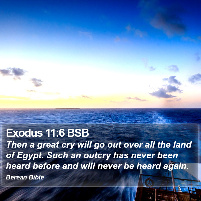 Exodus 11:6 BSB Bible Study