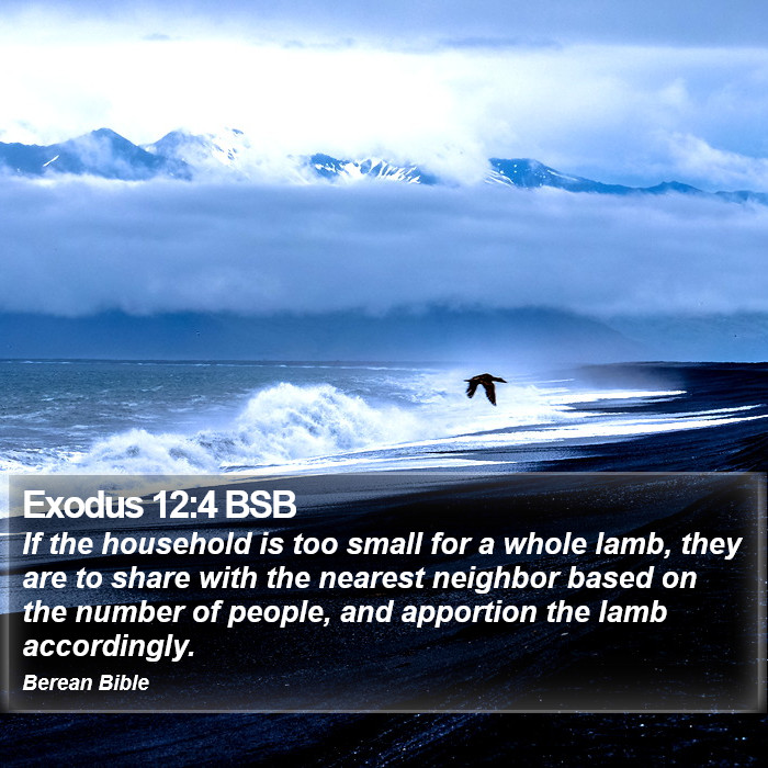 Exodus 12:4 BSB Bible Study