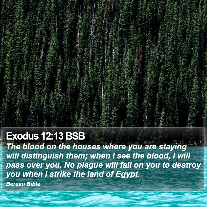 Exodus 12:13 BSB Bible Study