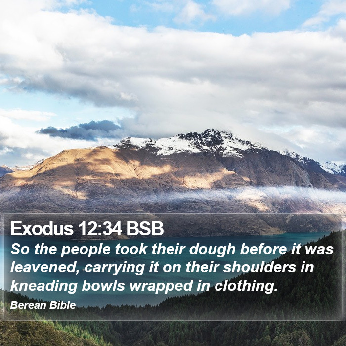 Exodus 12:34 BSB Bible Study