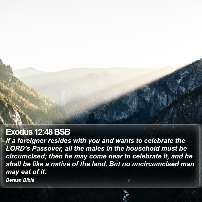 Exodus 12:48 BSB Bible Study